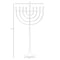 Vintiquewise Modern Solid Metal Judaica Hanukkah Menorah 9 Branched Candelabra, Gold Finish Large QI004119.GD.L - alternate 2
